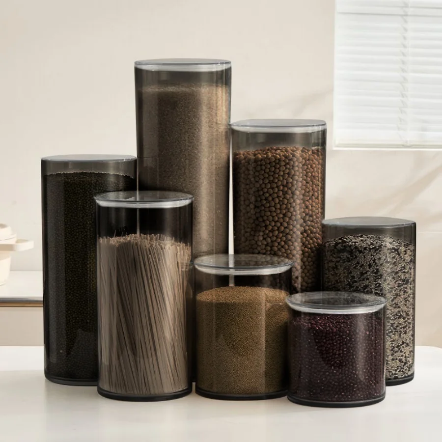 One piece for kitchen organization and food storage, no harmful substances, storage jars with lids - cereal, flour and sugar, va