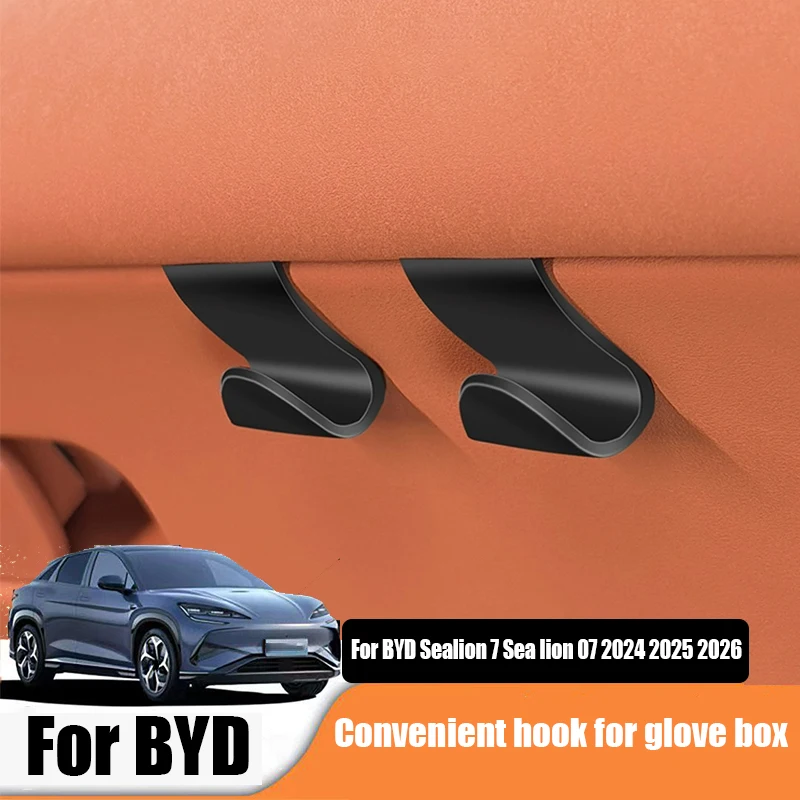 

Car mounted convenient hook passenger glove box hook ABS material For BYD Sealion 7 Sea lion 07 EV 2024 2025