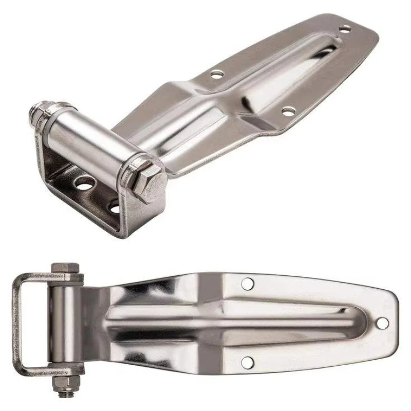304 Stainless Steel Adjustable Heavy Duty Rear Door Hinge 180 Degree Soft Close Outdoor Truck Container Refrigerated Truck