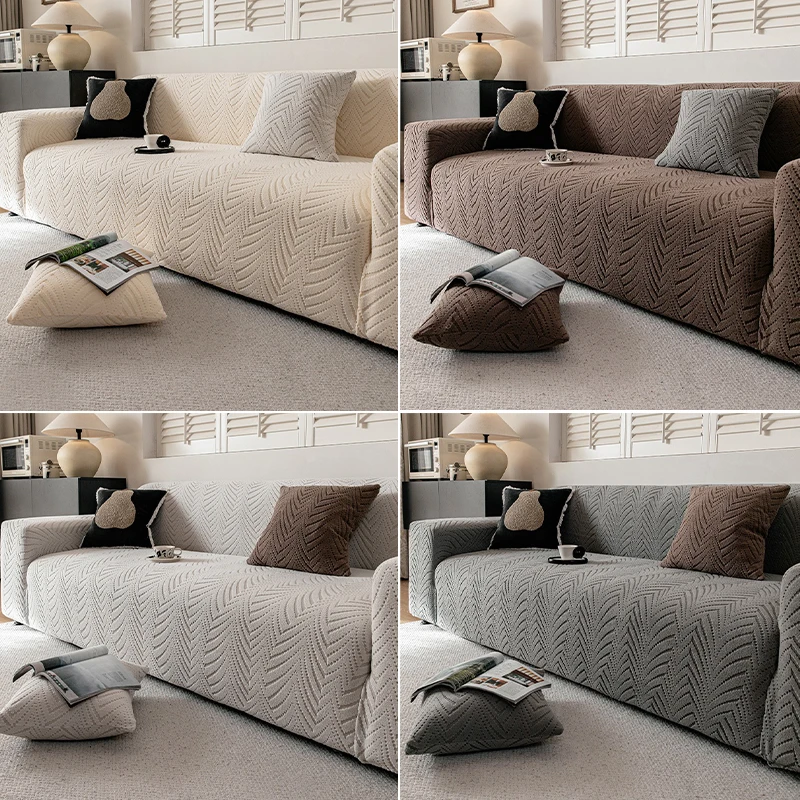 Thicken JacquardElastic Sofa Cover, Armchair Slipcover,Furniture Protector,Anti Cat Scratching Sofa Cover 1/2/3/4/5 Seater 소파 커버