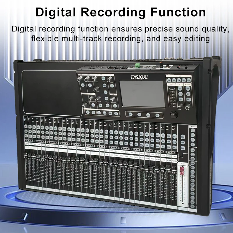 Touchscreen Stage Recording Mixers Audioconsole Geluidssysteem DJ Controller Professionele 32-kanaals digitale mixer