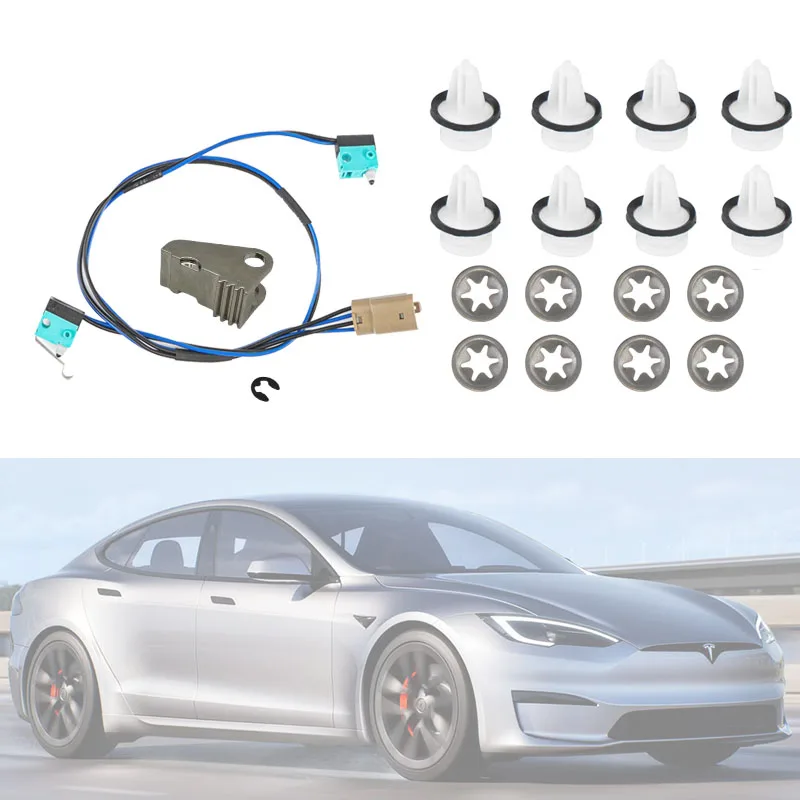 1016009-00-B For Tesla Model S Door Handle Upgrade Repair Kit Microswitch Harness Handle Paddle 1042845-00-B w/Door Panel Clips