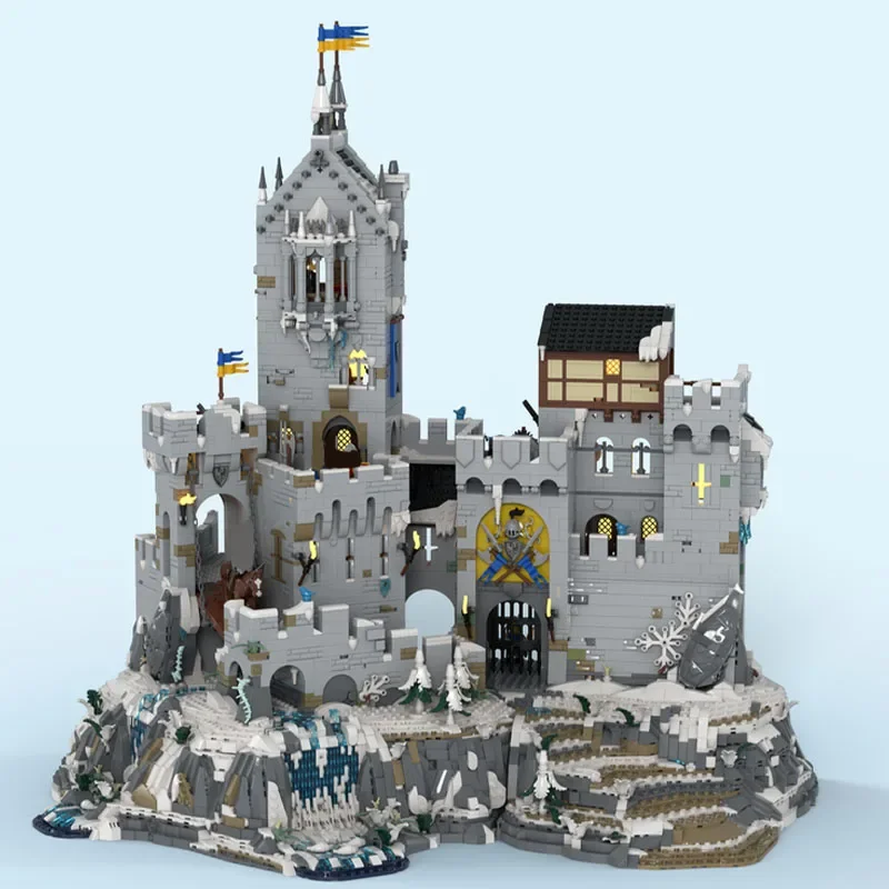 MOUNTAIN FORTRESS(BASE UPGRADE)CASTLE Assembly Moc Building Block Models for Children, Educational Toys, Gift, Desktop Ornaments