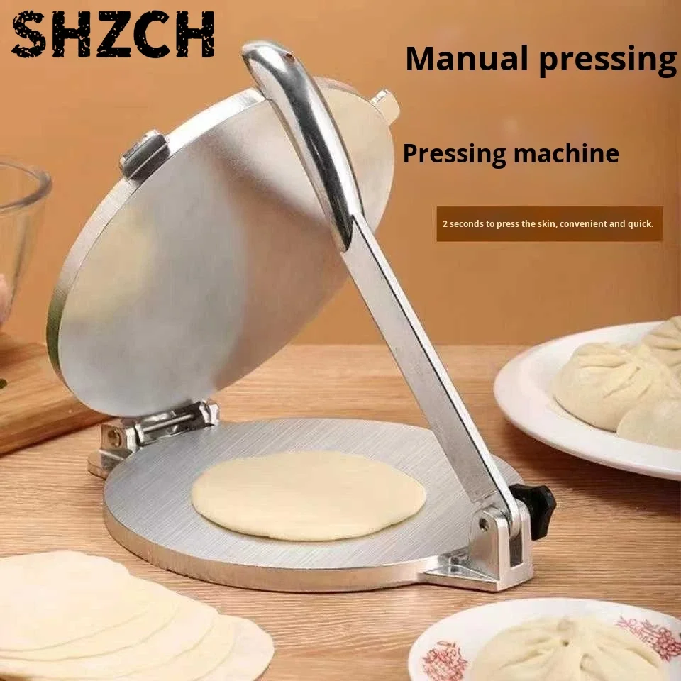 Mexican Cake Press Aluminum Alloy Cake Press Divine Tool for Lazy People Handcrafted Circular Dumpling Skin Noodle Skin Mold