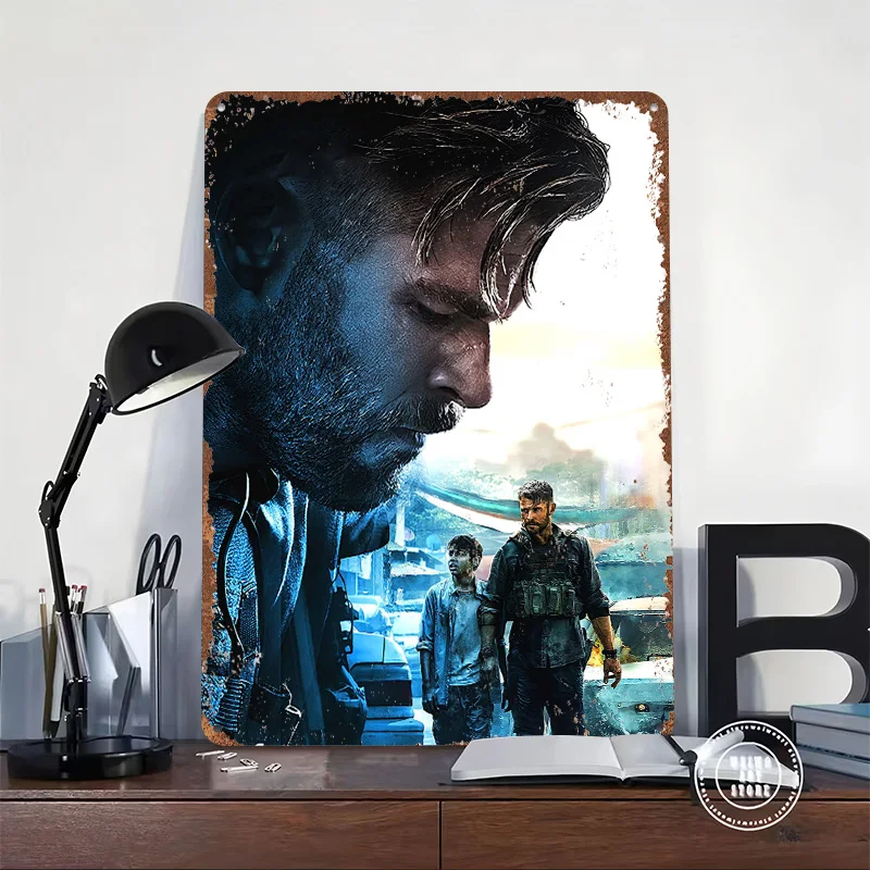 Extraction Movies Poster Customized Vintage Metal Signs Wall Art Retro Tin Plaque for House Room Accessories Bedroom Decoration