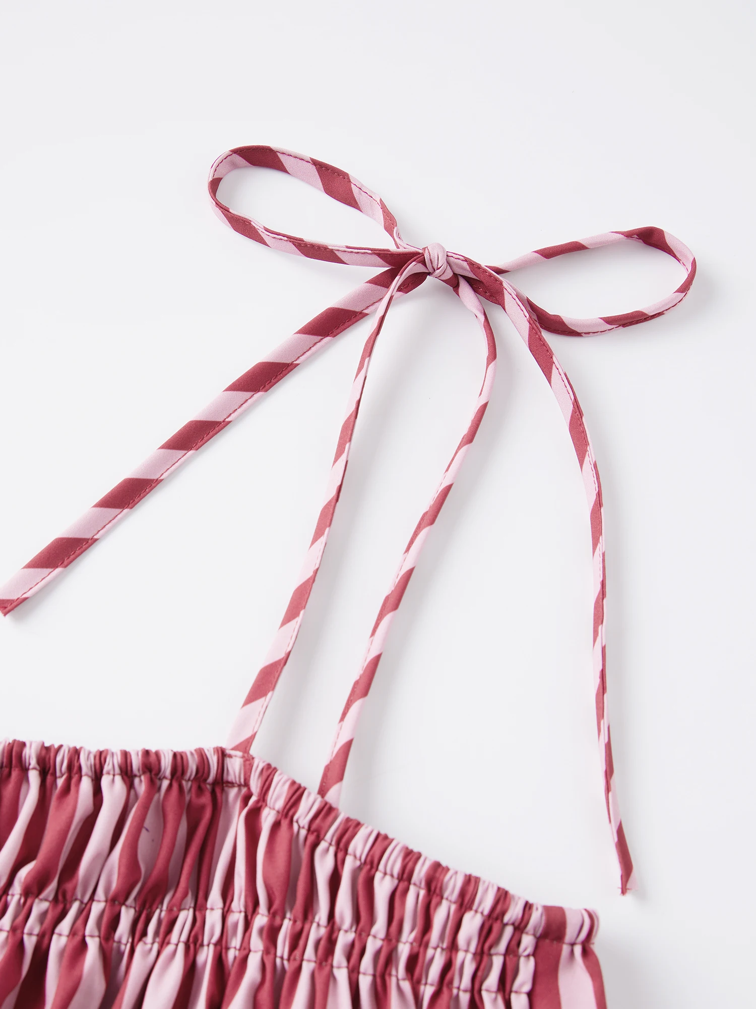 

Women s Striped Pajama Set with Tie Shoulder Ruffle Tops and Straight Pants - 2 Piece Casual Lounge Outfit for Summer