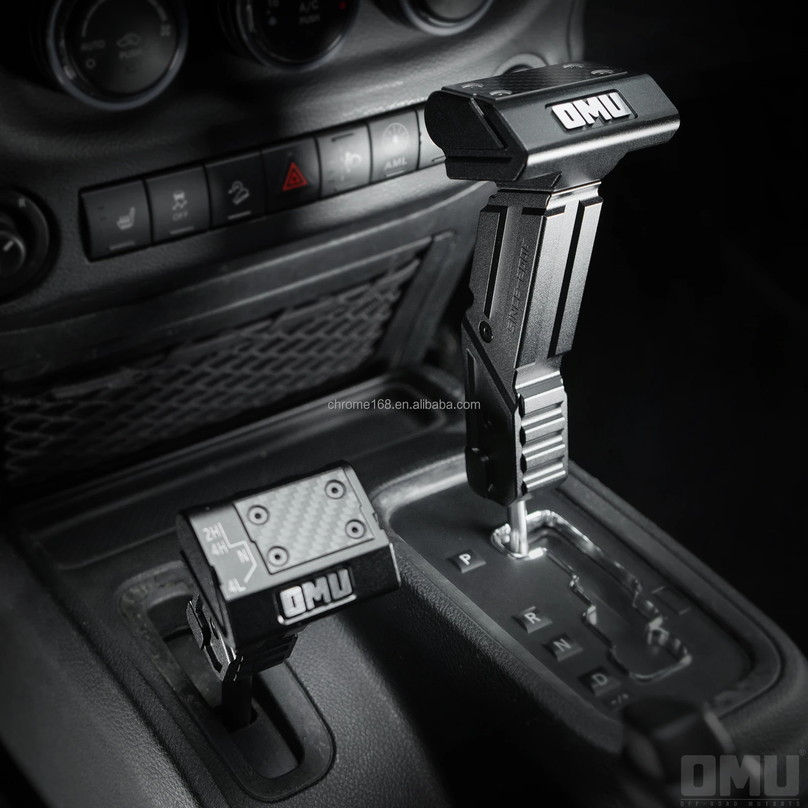 omu new design aluminum gear lever shift knob for jk shifter transfer case handle kit accessories