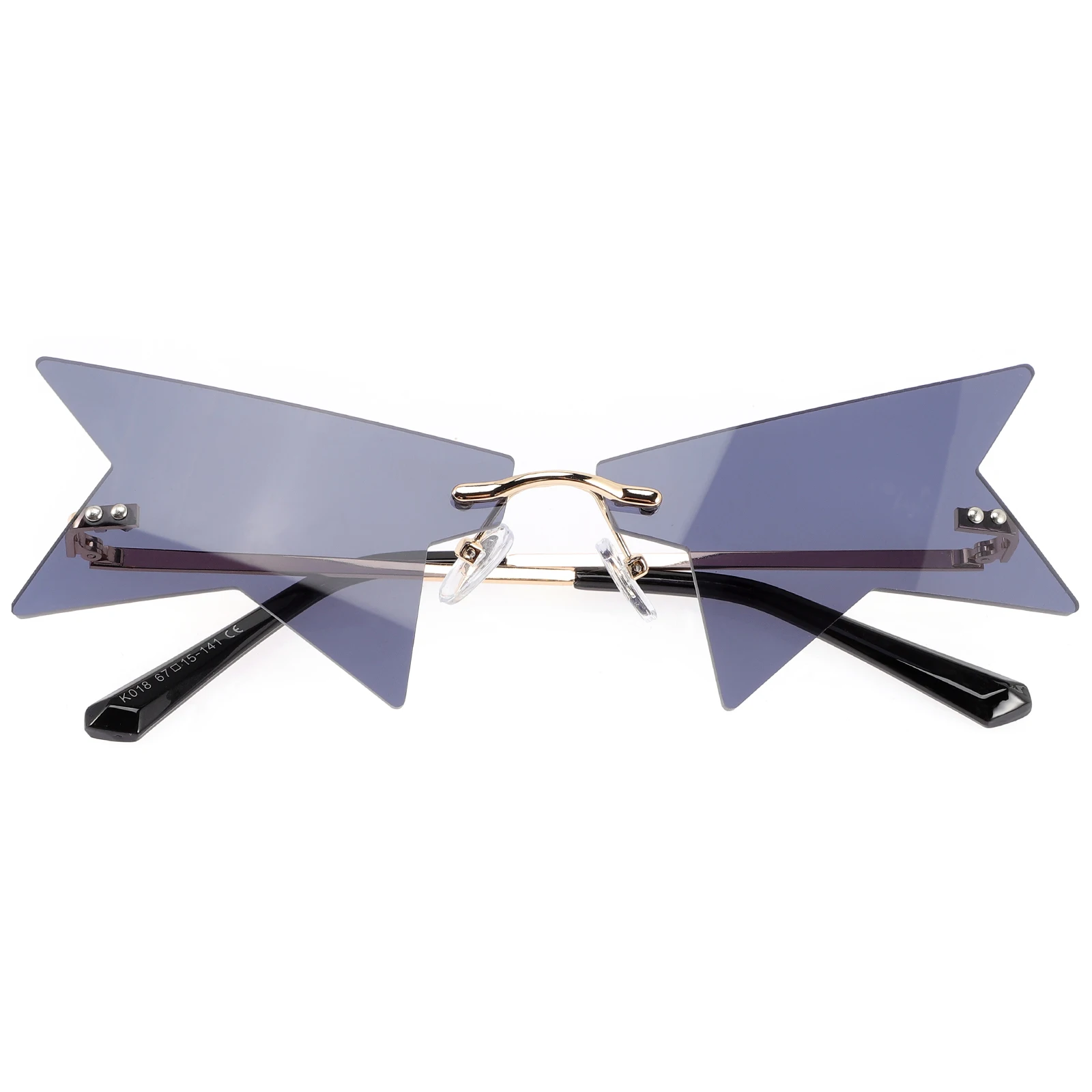 

Rimless Sunglasses for Men Women 2023 Party Frameless Funny Eyeglasses Fashion Glasses Photo Prop AC Alloy Durable Wear