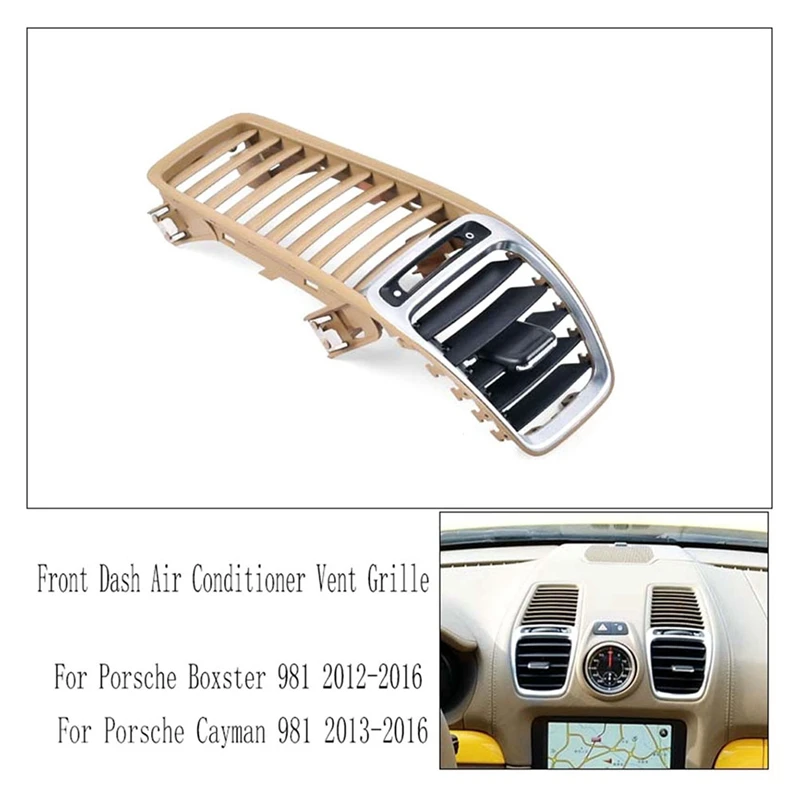 98155213100 Car Front Dash Air Conditioner Vent Grille For Porsche Cayman Boxster 981 2012-2016 Parts Accessories