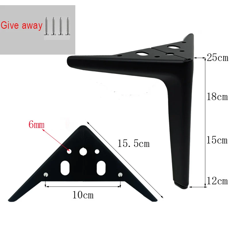 Oulylan 4 szt. Meble metalowe nogi czarne złoto srebrne do stolika kawowego stopy kanapa krzesło szafka łazienkowa części nogi okucia