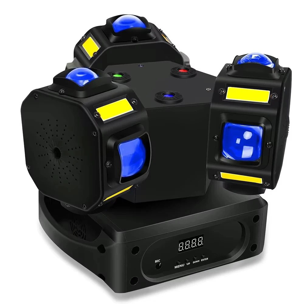 

Professional 180W 12 LEDs Moving Head DJ Light Rotating Beam Sound Activated Stage Lighting for Disco Party Club Live Events