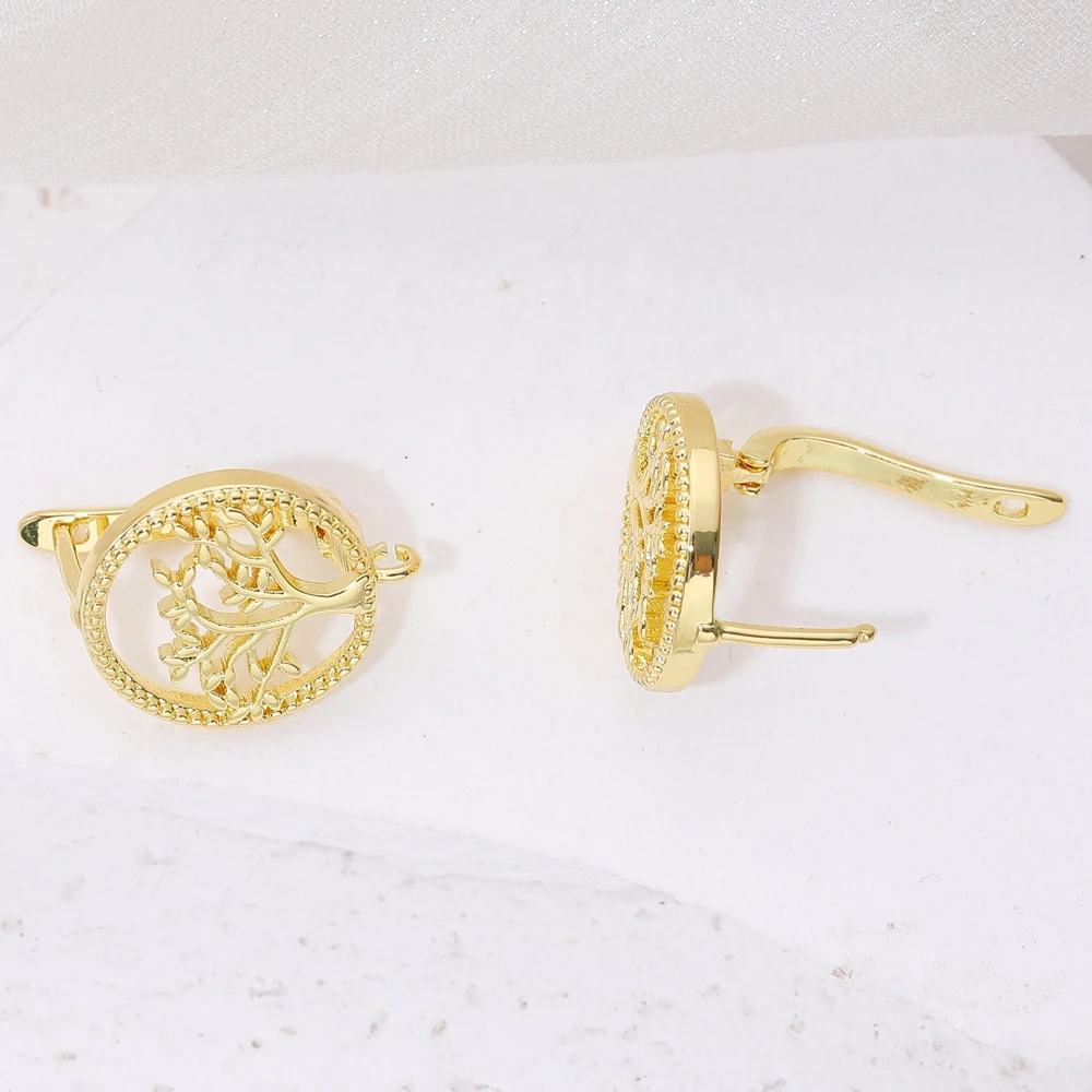 Juya 2 4 6 Teile/los DIY Gold Silber Überzogene Anti-Allergie Verschluss Schwenzy Earwire Stiche Ohrstöpsel Verschluss Ohrring Haken zubehör – Detail 4