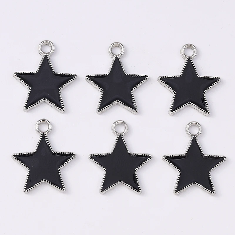 

Duarte 20Pcs/Lot Cute Enamel Star Charms Pendants for Jewelry Making Earrings Necklaces Bracelets Accessories DIY Craft Supplies