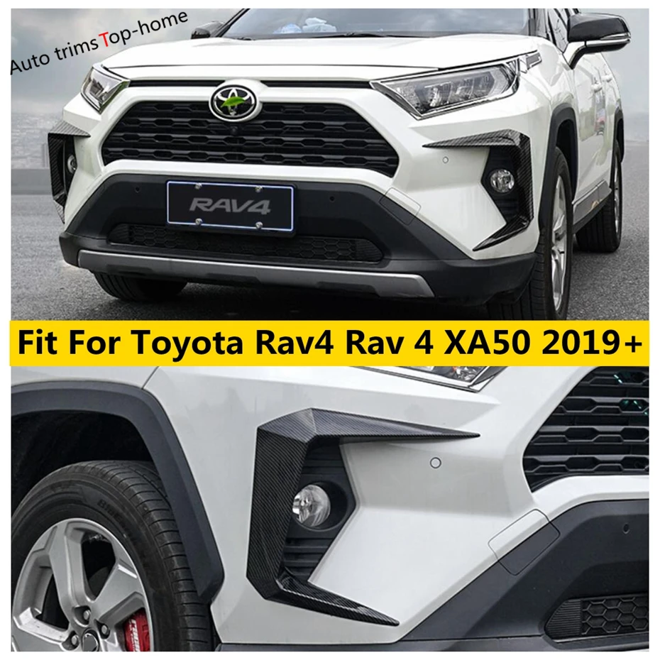 

Front Fog Lamp Light Frame Decoration Strip Cover Trim Fit For TOYOTA RAV4 RAV 4 XA50 2019 - 2022 Car Accessories