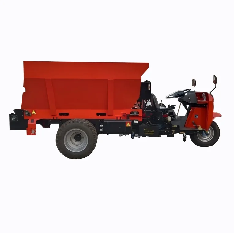Self-Propelled Horizontal Auger Manure Spreader - 32 , 5-Wheel, 3-Cubic-Meter Large-Capacity Organic Fertilizer Spreader
