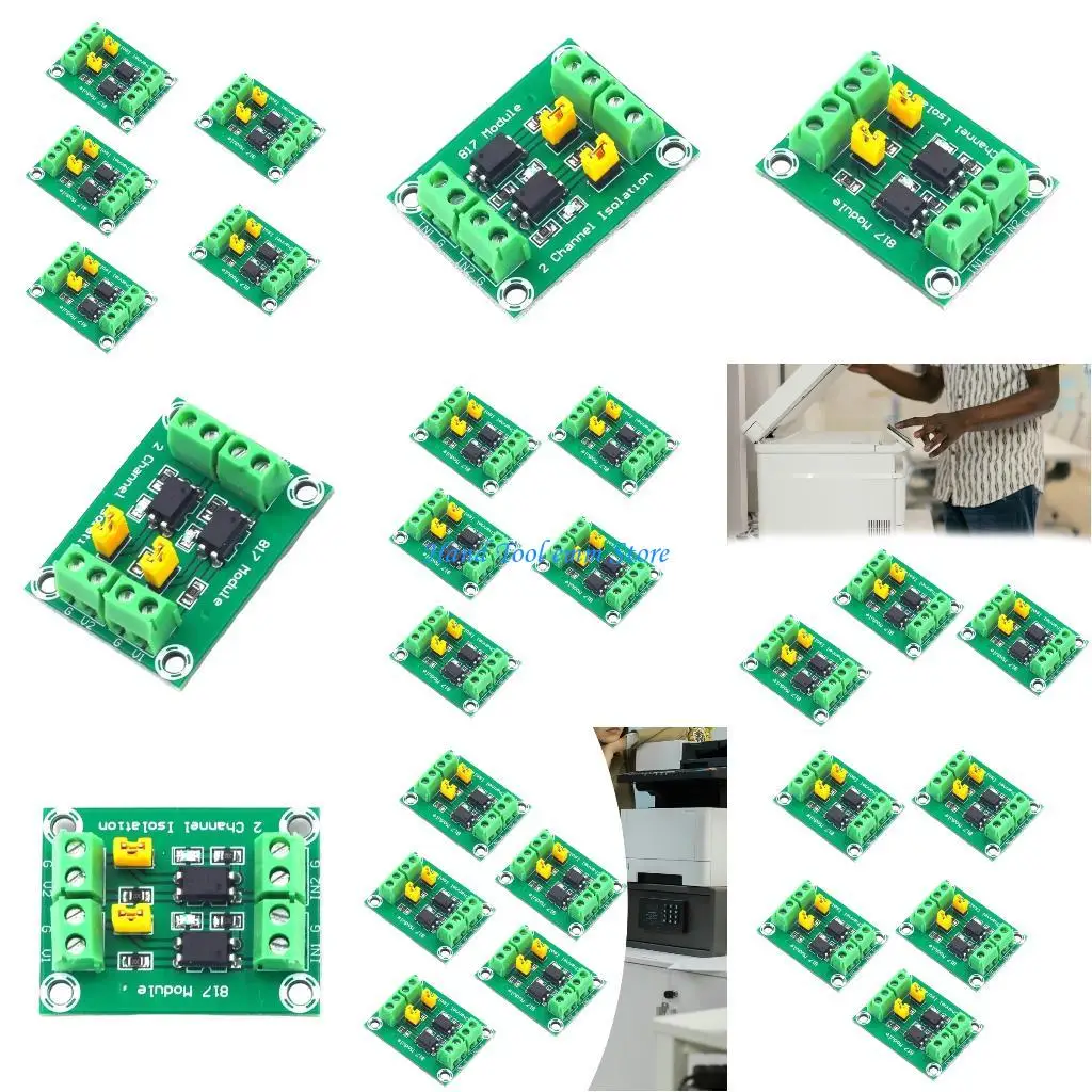 

Плата управления изолированными сигналами H37F с оптопарой 817 для интерфейсов 3,3 В, 5 В–24 В
