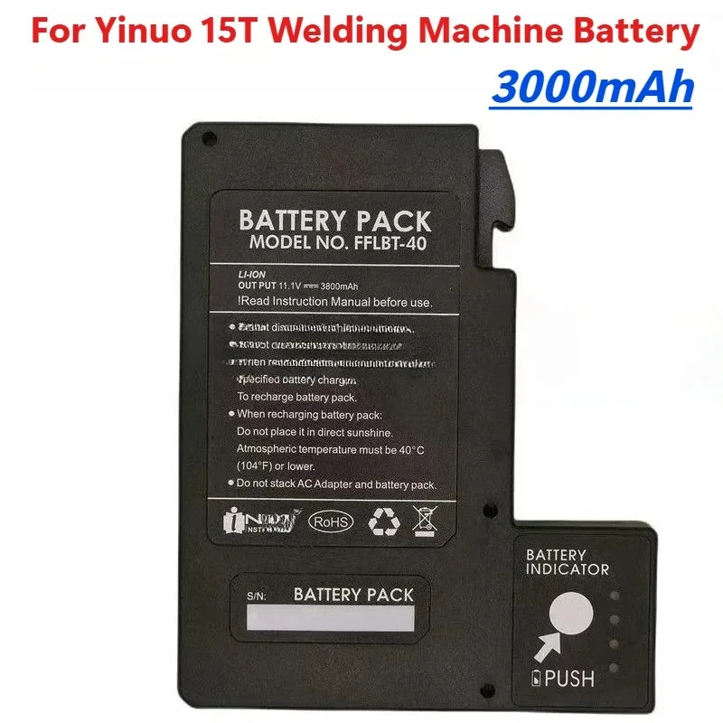 3.0Ah 3.8Ah Rechargeable Lithium Battery for Korea Yinuo 15T/IFS-15m Fiber Optic Fusion Splicer Battery FFLBT-40 Dark Horse H9