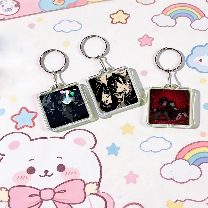 Anime Game The Coffin of Andy and Leyley Acrylic Keychain Handmade Hanging Ornaments forClothes Backpack Decoration Accessories