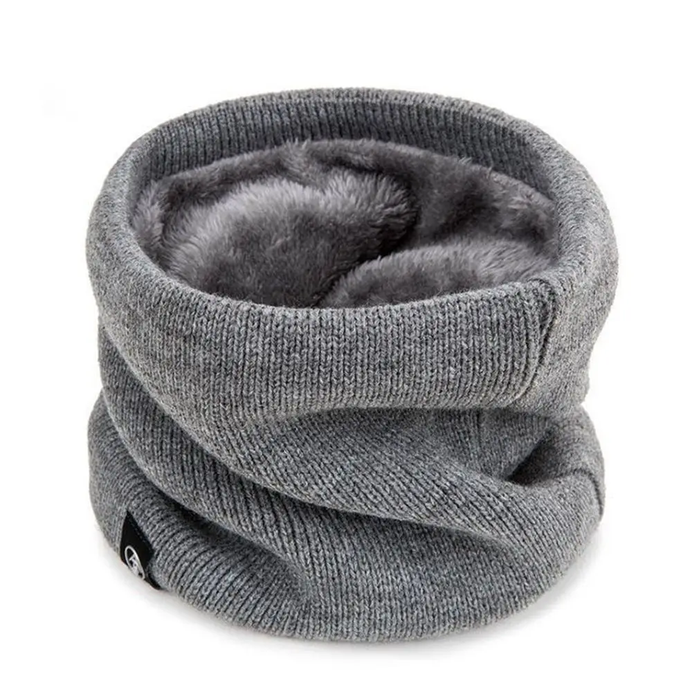 Fashion Women Men Soft Knitted Neck Warmer Sport Scarf Face Mask Wool Fur Thick Winter Warm Scarves Skating Running Neck Scarves