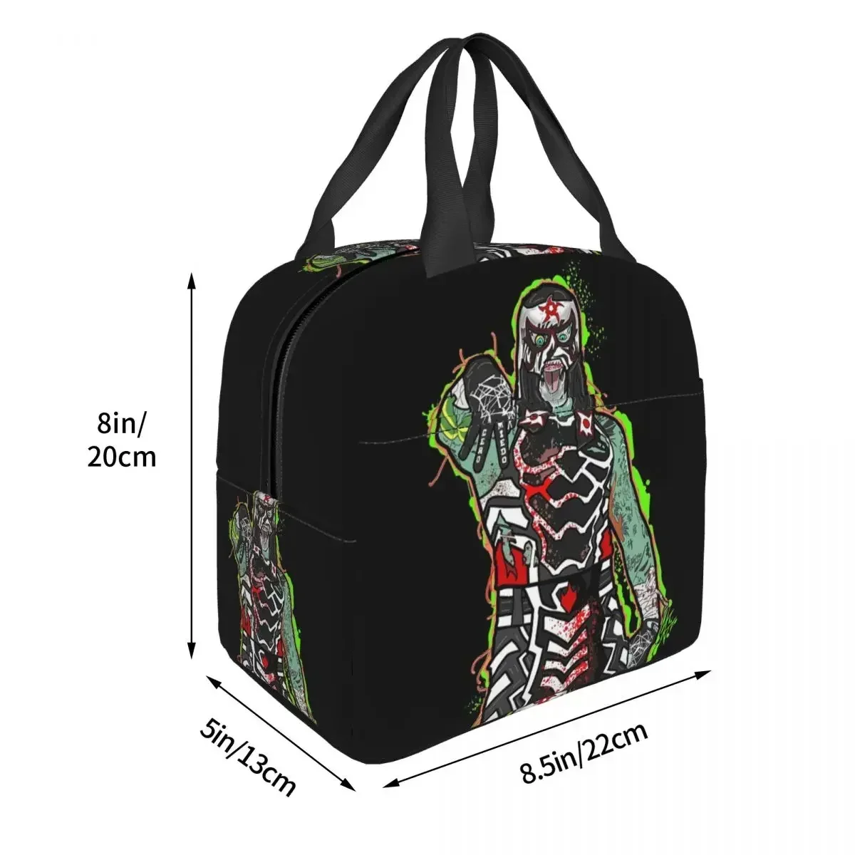 Lucha Zombie Penta Wrestler Insulated Lunch Bag for Women Kids Portable Food Boxes Thermal Lunch Box Tote