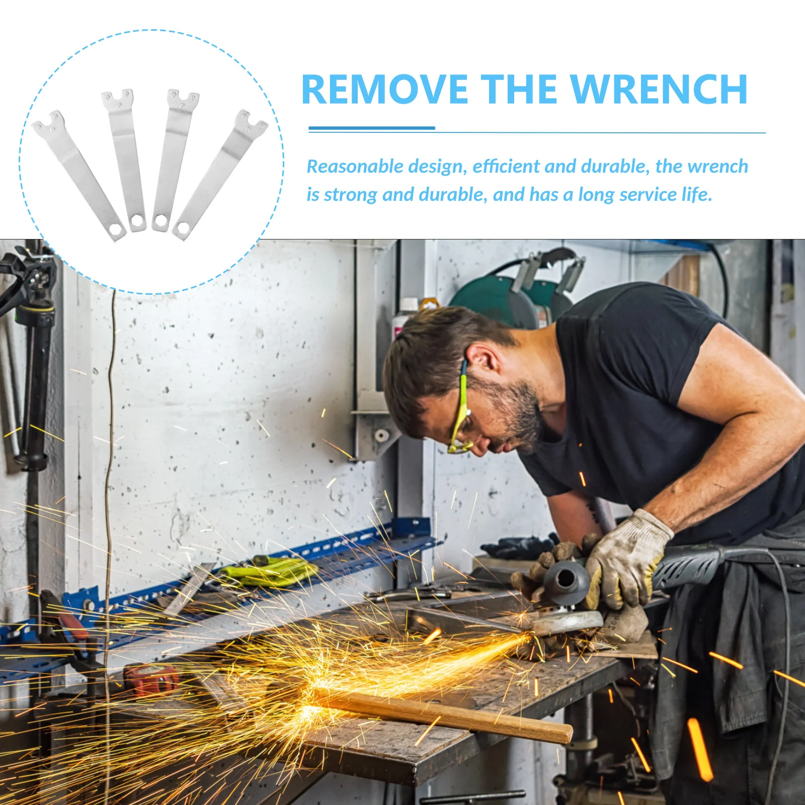 4 قطعة مفتاح ربط دبوس زاوية عالمية أداة تفكيك متينة عالية الأداء قبضة قوية مقبض مريح استخدام طويل الأمد