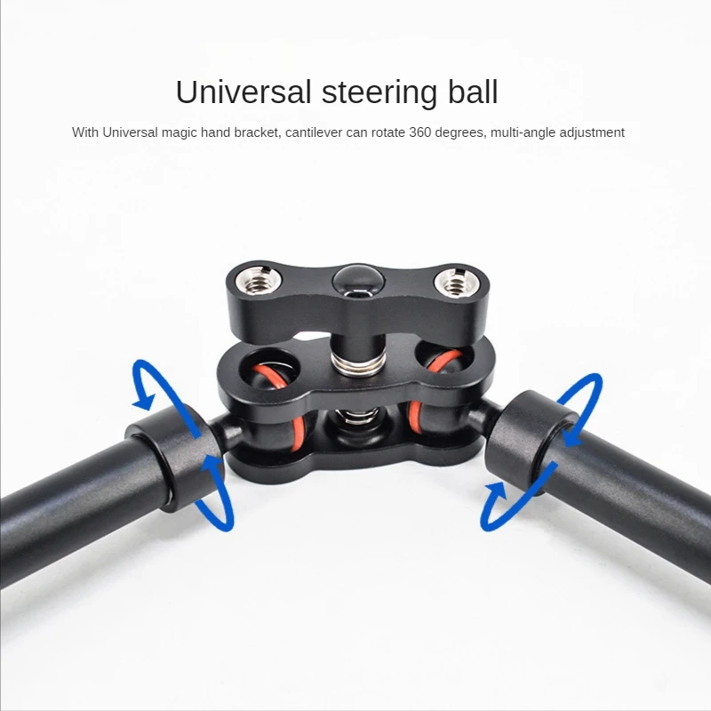 FULL-Universal Hand Stand All Metal Dual Section Extended Arm Monitor Multifunctional Lazy Man Stand Camera Accessories