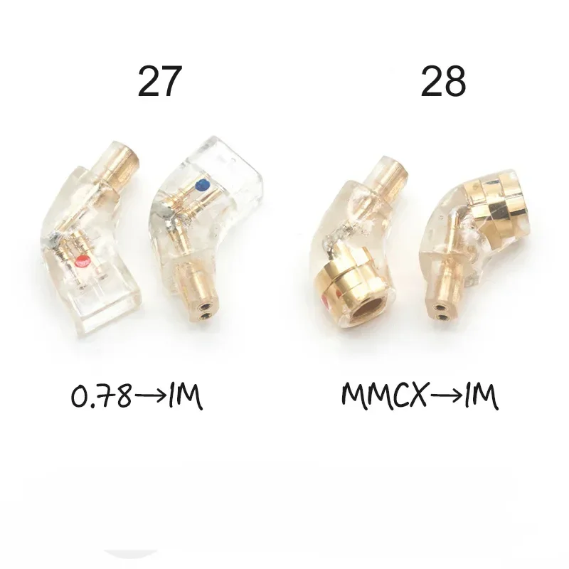سوبر ميني MMCX 0.78 ذكر إلى أنثى 0.78 مللي متر QDC FitEar JH EXK Acoustune UM V3 IM IE 500PRO IE 40PRO IPX محول القابسA2DC 1 الطلب