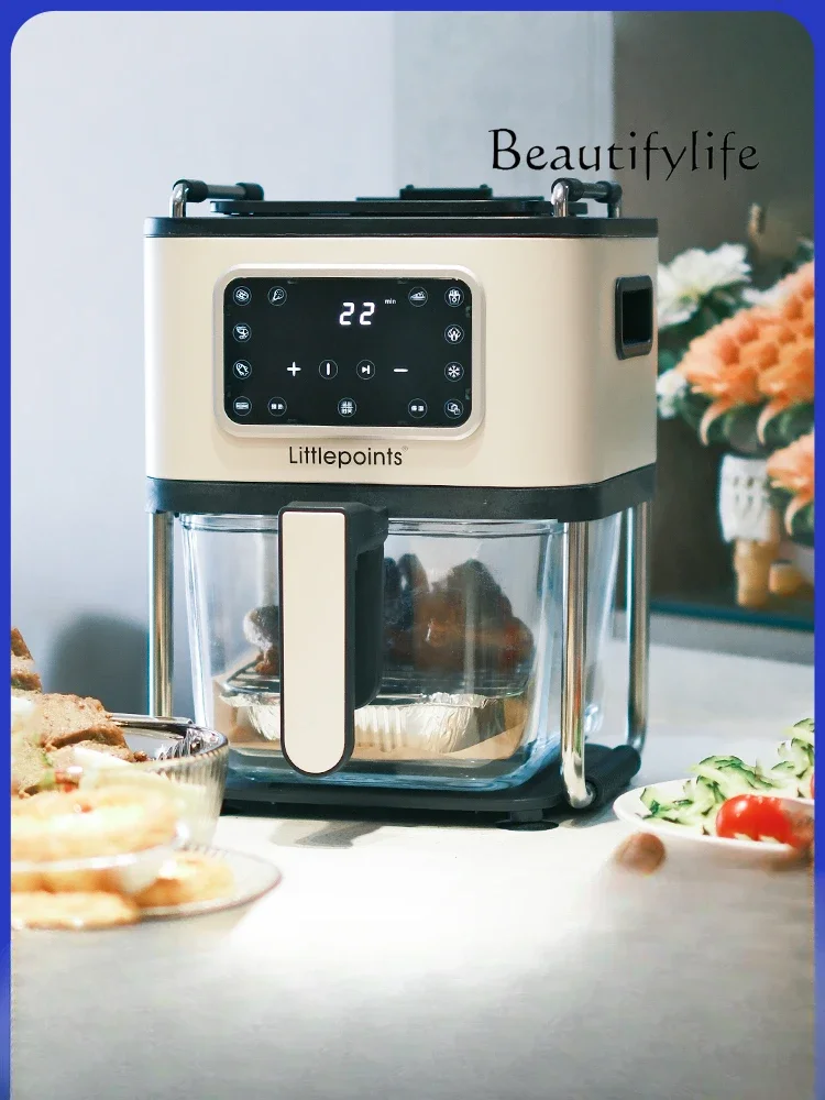 Intelligent visual air fryer Household 4.5L oil-free electric fryer, split can be fried