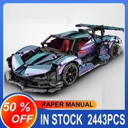 IM.Master 9826 Drift Supercar Chameleon Mechanical Master Electric Remote Control Vehicle Model Building Blocks Bricks Toys Set