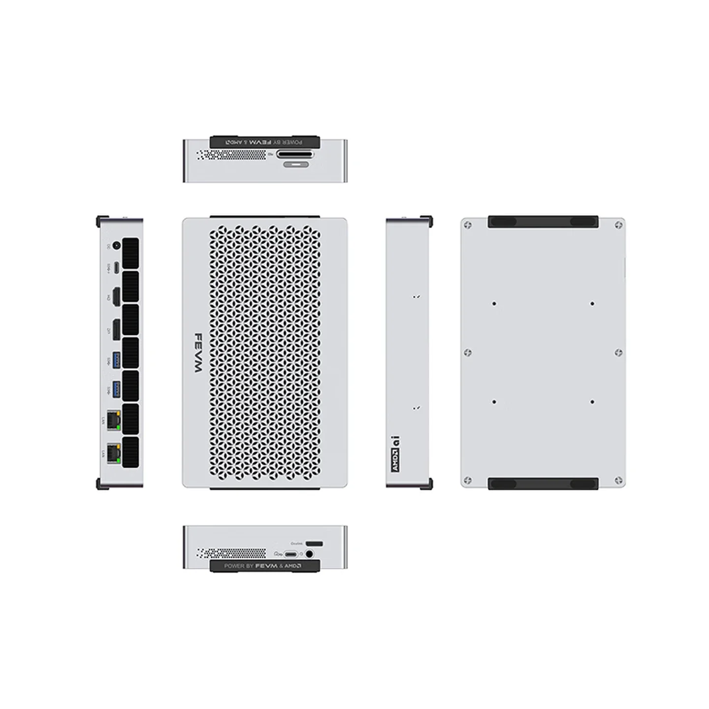 SZBOX FEVM FAEX1 AMD Ryzen AI MAX+ 395 AI Mini PC Windows 11 LPDDR5 128GB 2TB SSD WiFi7 BT5.4 Dual USB4 Oculink High Performance