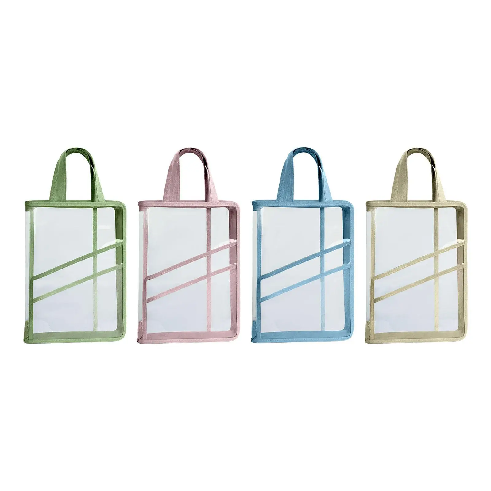 Test Paper Storage Bag with Handle File Folder Bag for Office Papers Travel