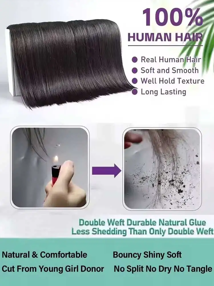 Cabello liso largo brasileño, 1/3/4, ofertas de extensiones, 100% extensiones de cabello humano virgen sin procesar, Color negro Natural, 14-32 pulgadas