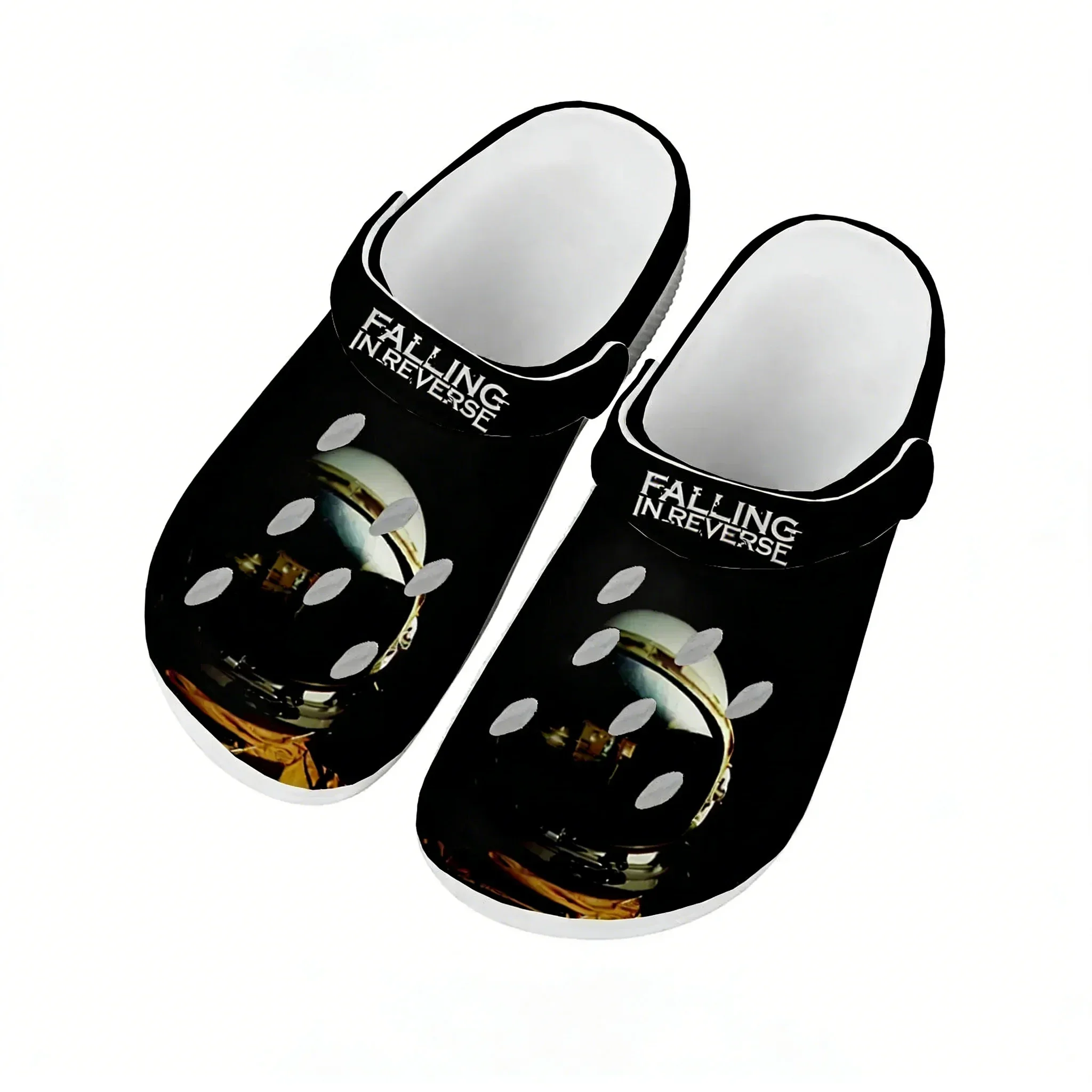 Falling in Reverse Sandals Men Women Teenager Fashion Water Shoes Rock Band Garden Breathable Comfort Beach Clog Custom Slippers - view 2