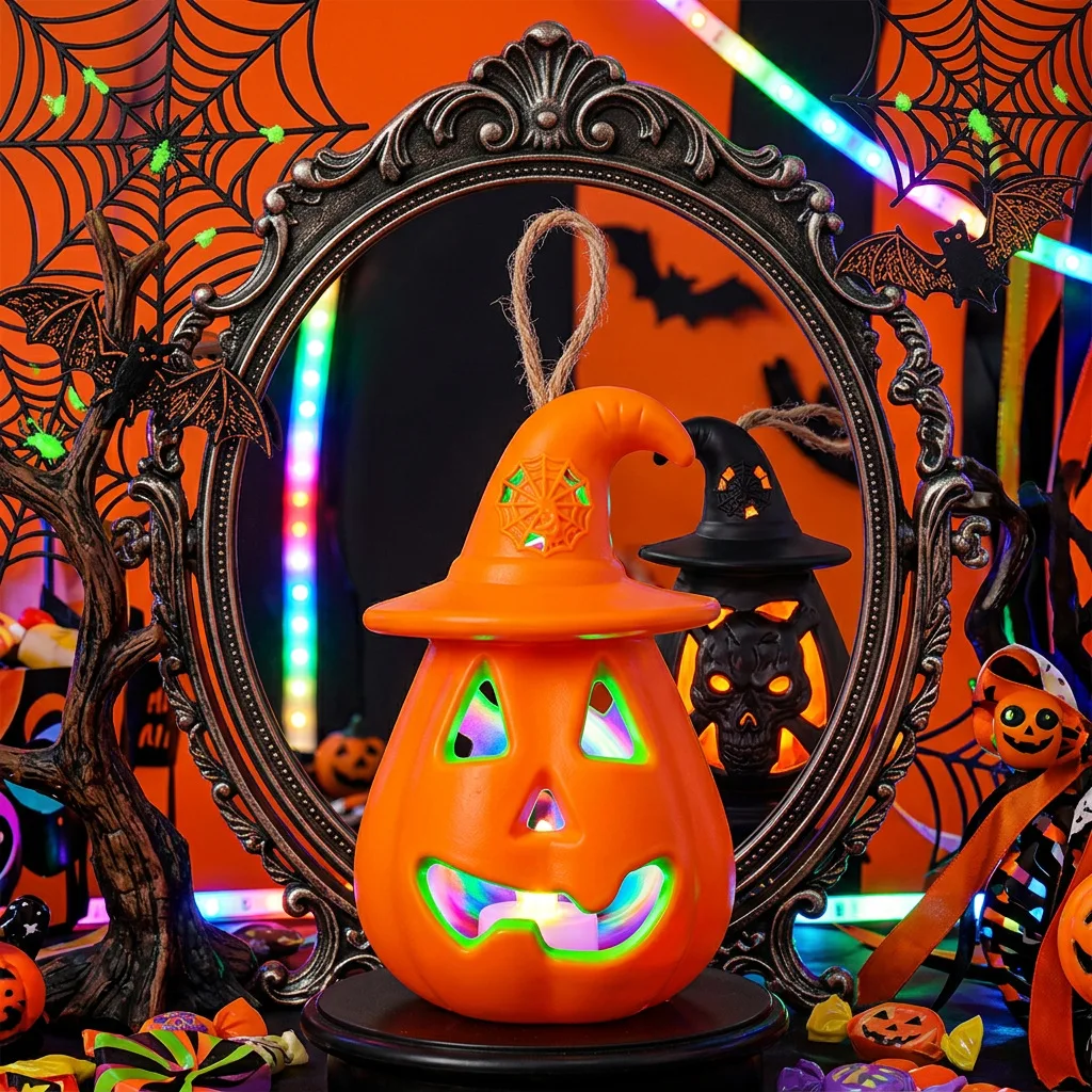 Adorno de Halloween: Linterna - Pumpkin Lantern Halloween reseña y precio