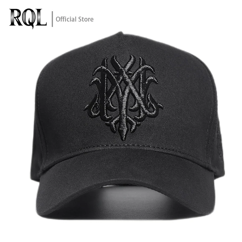 Gorra de béisbol bordada para hombre, gorro de algodón negro, talla grande, marca de moda, pesca, camionero, sol, senderismo, al aire libre, Verano