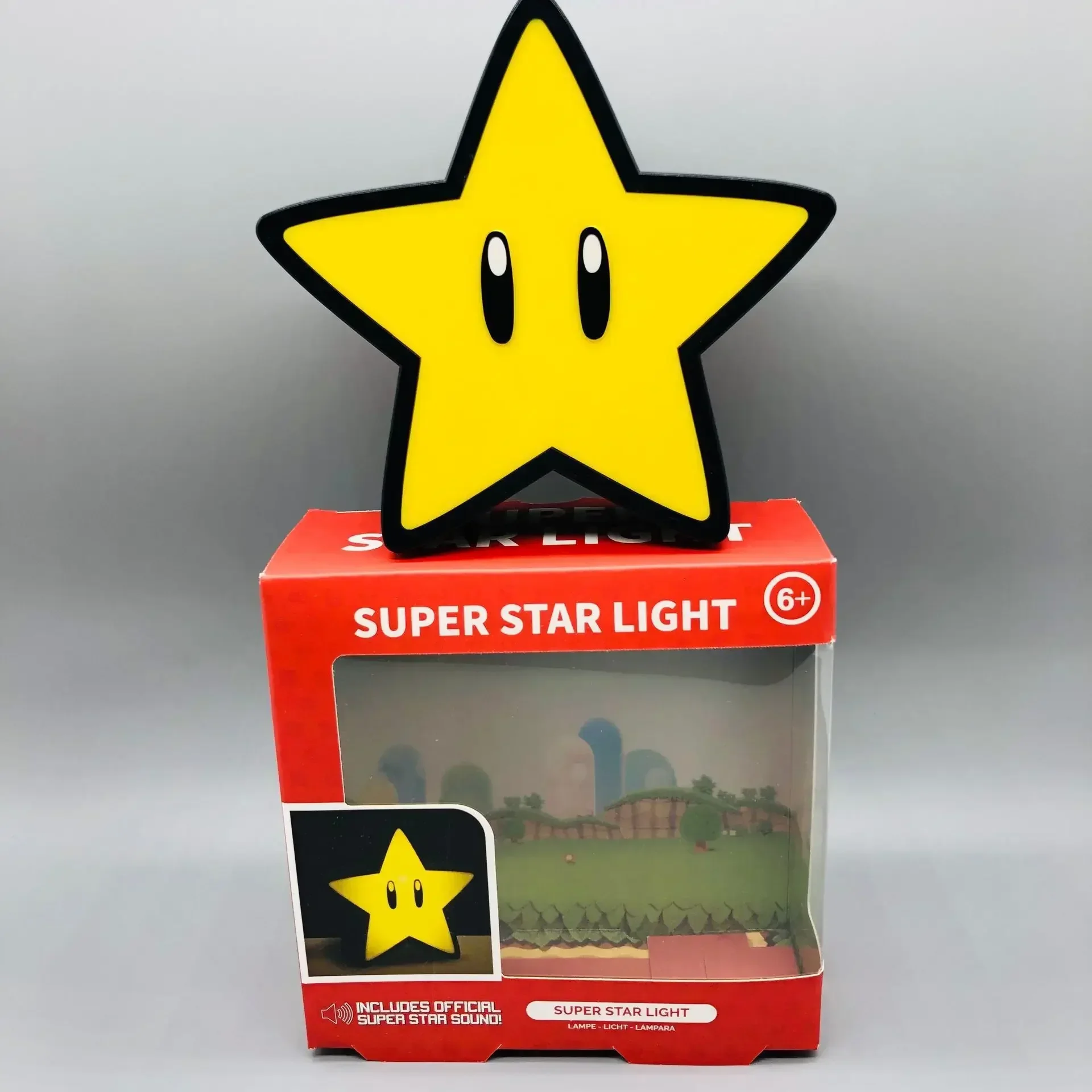 Game Super Mario Series Sound Yellow Star Shape Light Action Figure Peripherals Hand Light Christmas Creative Children Fan Gifts