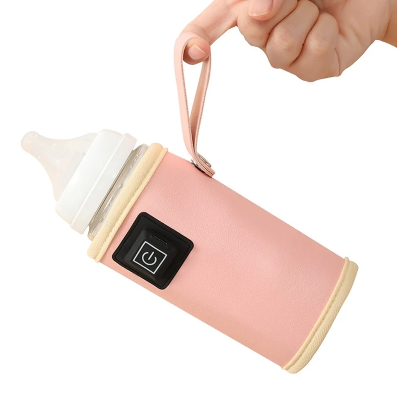 F62D Przenośny podgrzewacz do butelek USB Izolowany podgrzewacz do mleka Torba izolacyjna Upewnij się, że Twoje dziecko zawsze