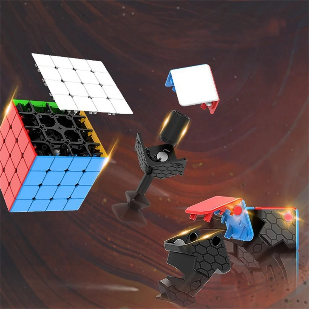 DianSheng Solar System S4M Magnetic Magic Speed Cube Stickerless Professional Fidget 4x4x4 Cubo Magico Puzzle Cube