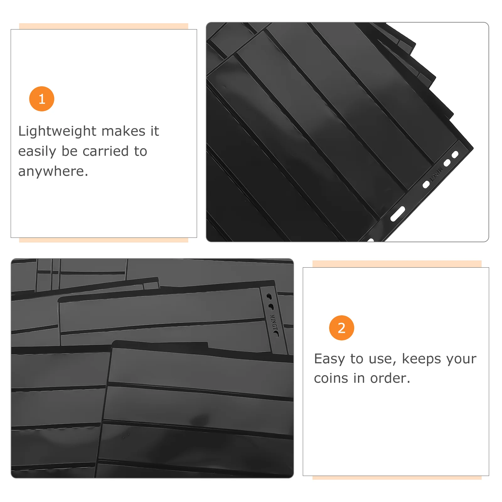 10 Sheets Loose Leaf Stamp Pages Protective Plastic Collection Insert Pocket Collector Supplies Albums Transparent