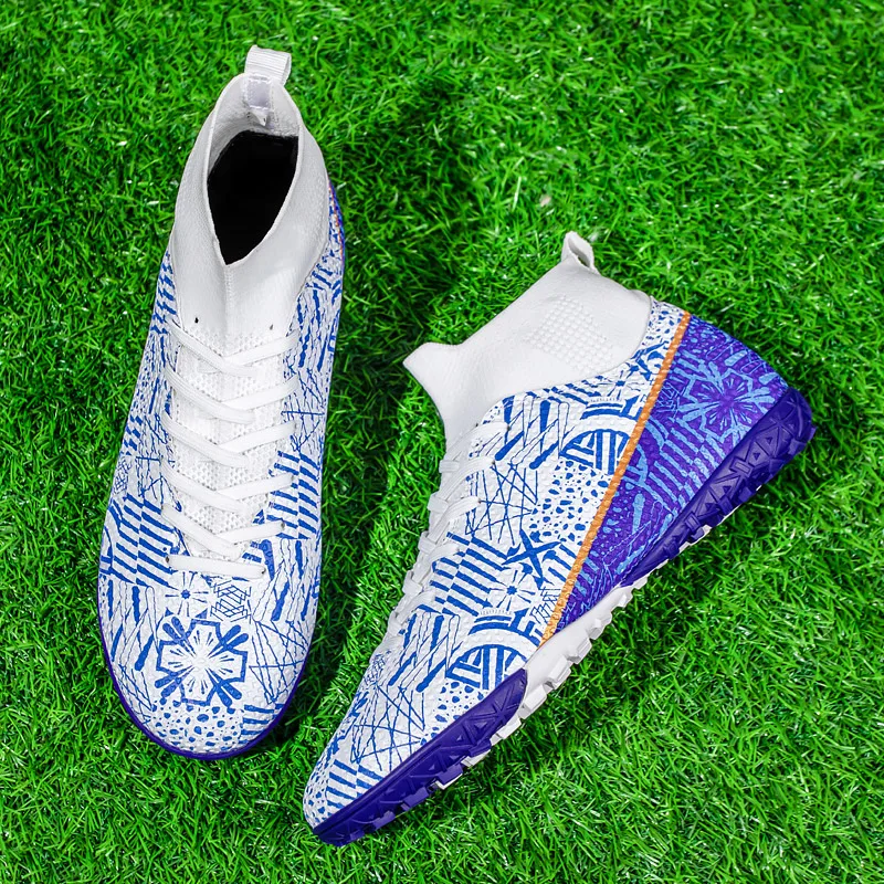 Nuevos zapatos de fútbol para hombres y mujeres, zapatos de entrenamiento de competición universales, tachuelas cortas, tachuelas trituradas