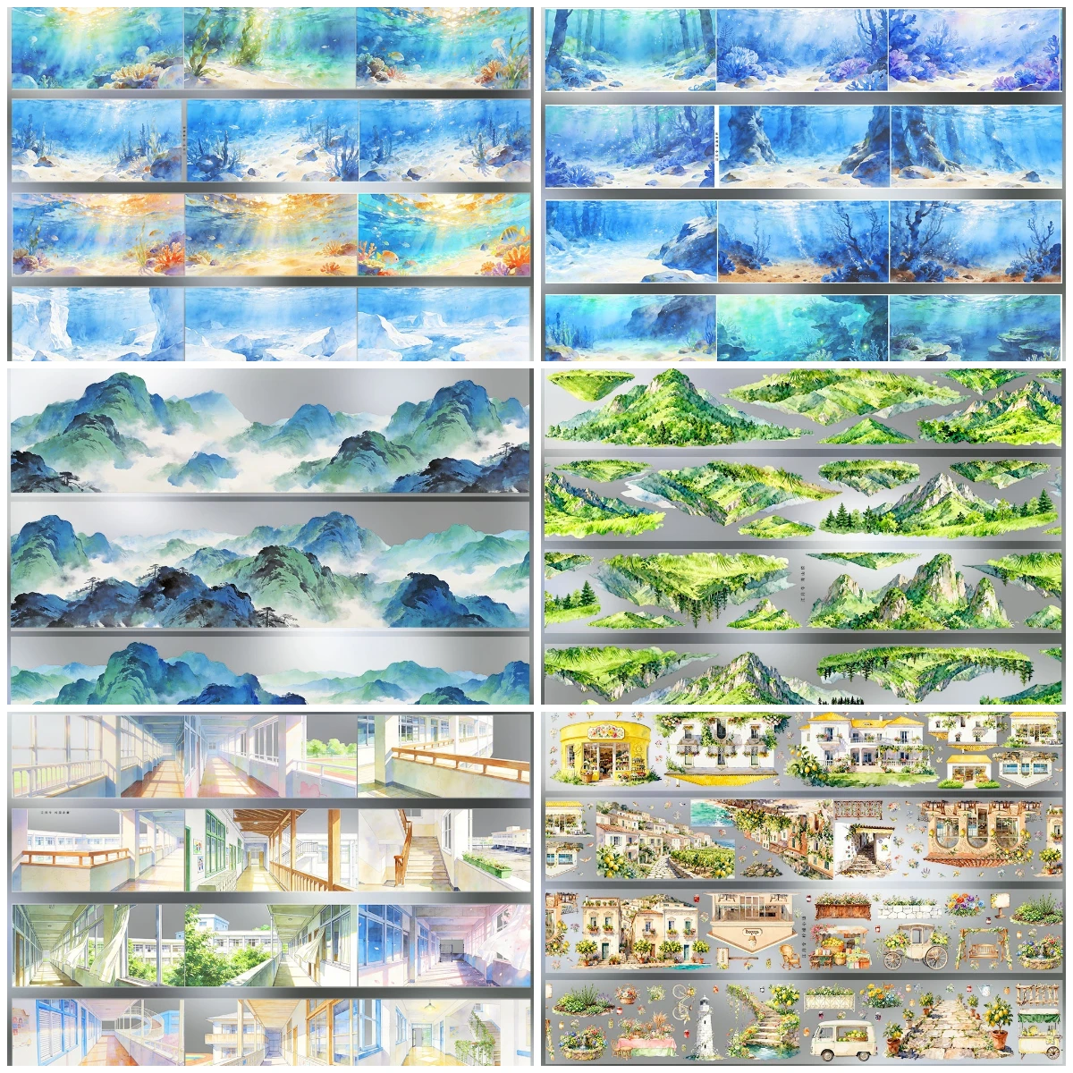 fita-washi-de-paisagem-noturna-cidade-chinesa-antiga-fogos-de-artificio-flores-cenario-arquitetonico-diy-para-diario-e-scrapbook