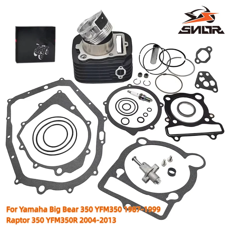 SNOR 83mm Cylinder Piston Top End Gasket Kit Engine Parts For Yamaha Big Bear 350 YFM350 1987-1999 Raptor 350 YFM350R 2004-2013