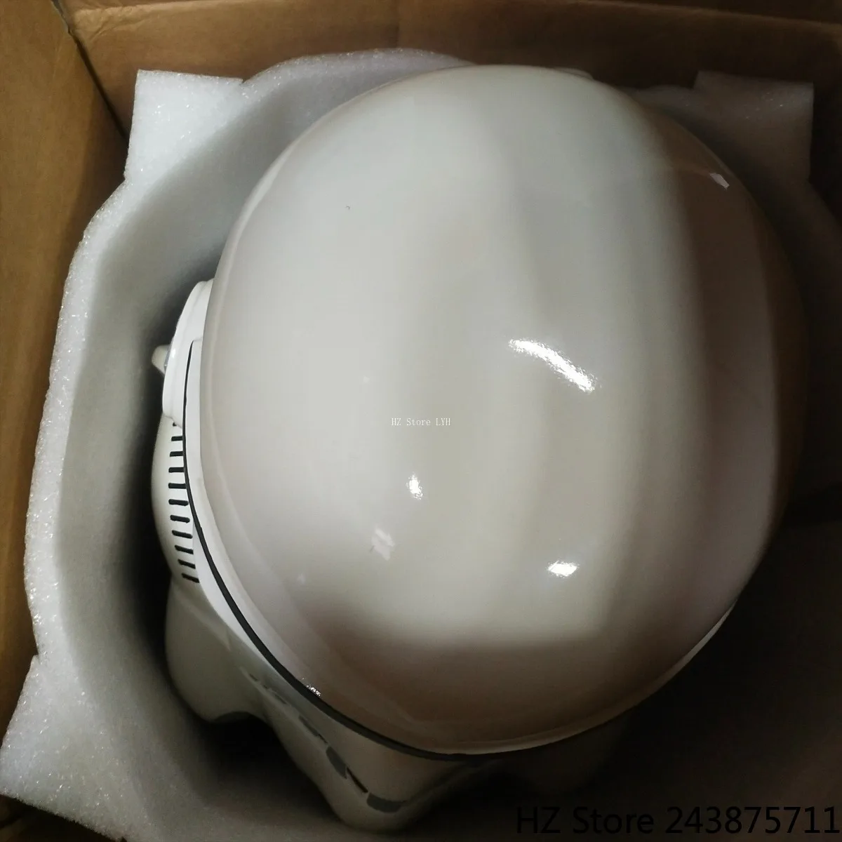 Witte Storm Soldier Imperial Storm Trooper Helm met zachte voering Imperial Militair Masker Halloween Cosplay, Hars Helm 62cm