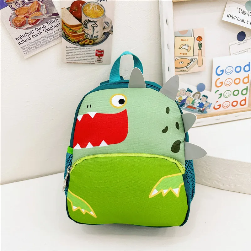 Cute Cartoon Zoo Dinosaur Backpack para crianças, criança, leve, impermeável, pré-escolar, viagens, mochila, meninos, meninas