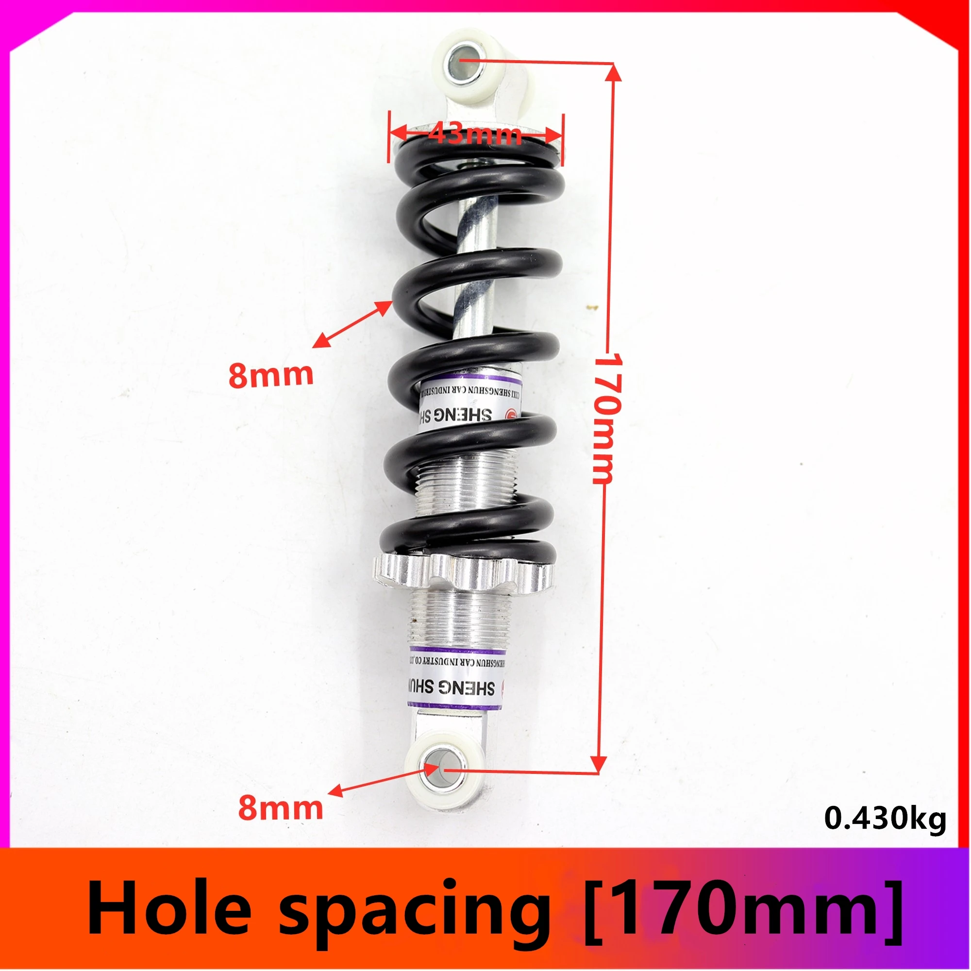 Fietsveer Schokdemper 150/125/100Mm 500/600/750/1200Lb Wieldemper Fiets Fiets Mtb Dh Achter Fietsonderdelen