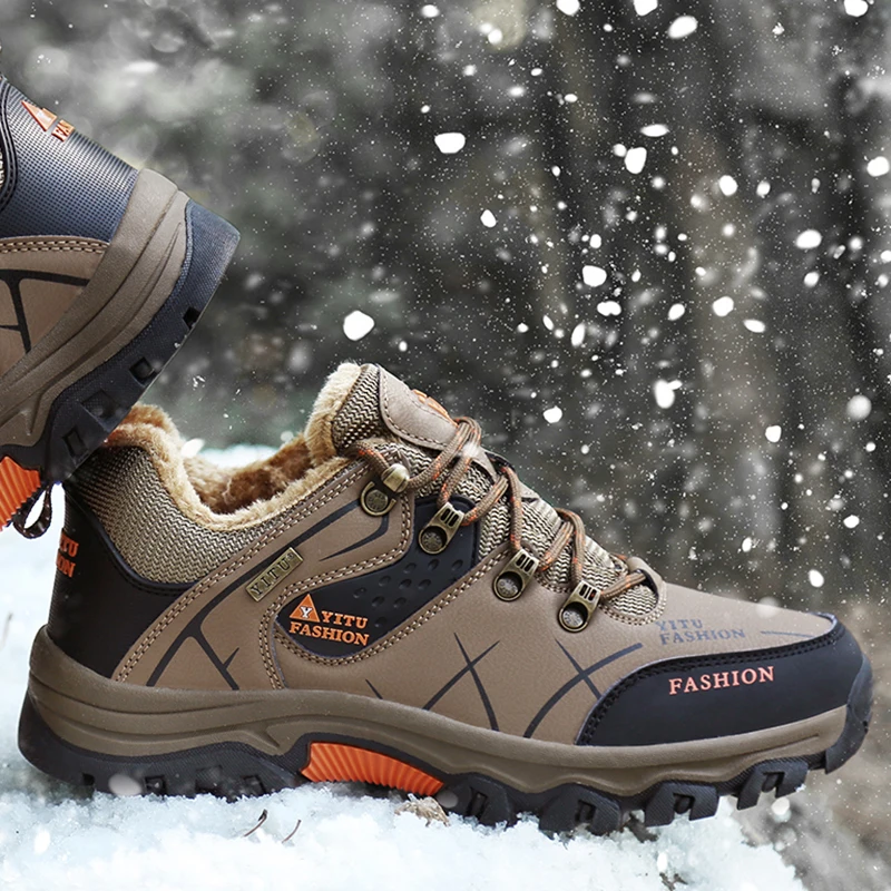 メンズブランド、冬用スノーブーツ、防水レザー、スニーカー、超 - Men Shoes Brands のレビューと価格