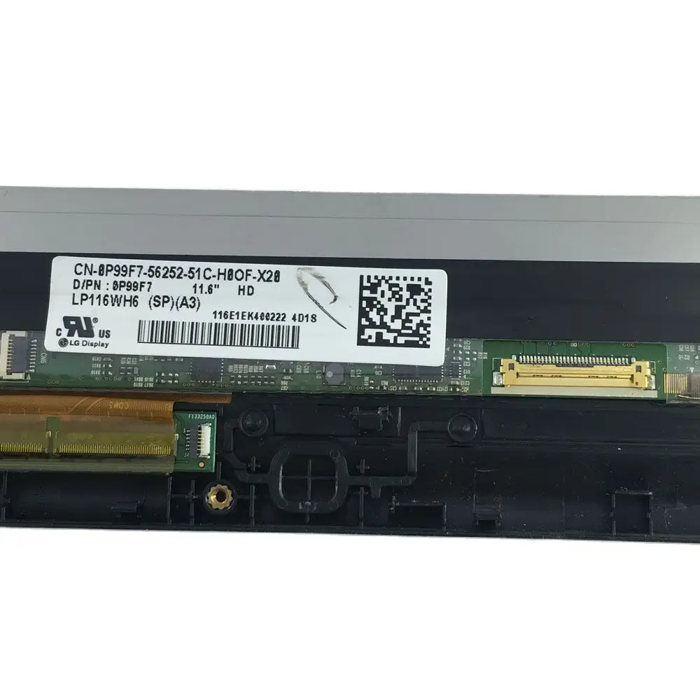 Imagem -04 - para Dell Inspiron 11 3147 3148 3000 3157 3158 3152 3153 I3153 Lp116wh6 sp a3 Display Lcd de Toque Digitador da Tela com Quadro