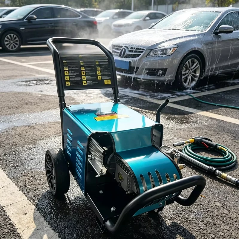 Electric Industrial High Pressure Washer 250 Bar Commercial Car Washing Machine High Boost Water Pump Stainless Steel 5000W Car
