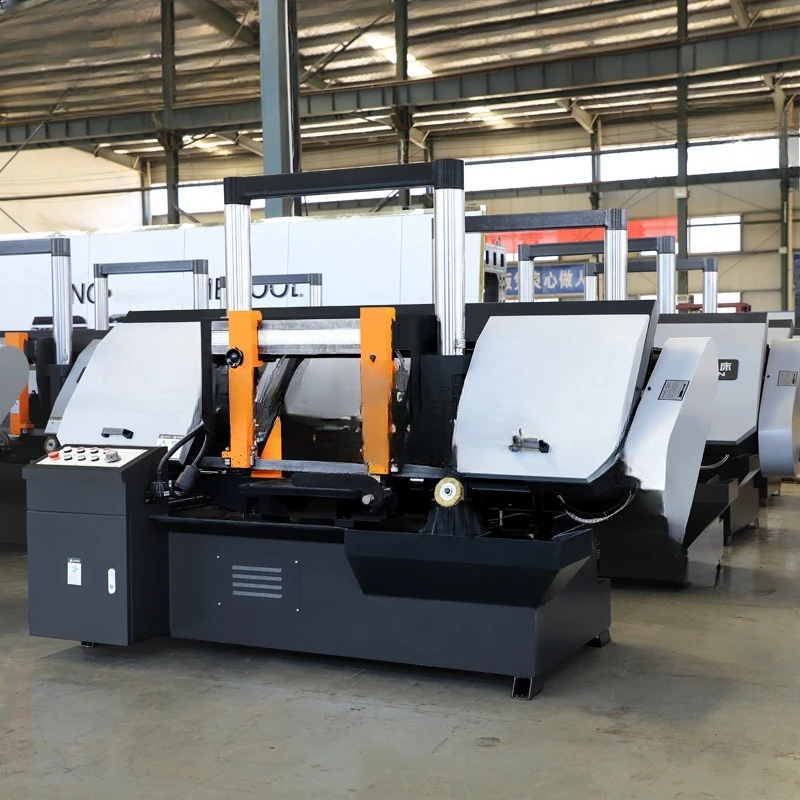Metal Band Sawing Machine Gantry Horizontal Sawing Machine 4240 Hydraulic Semi-automatic Double Column