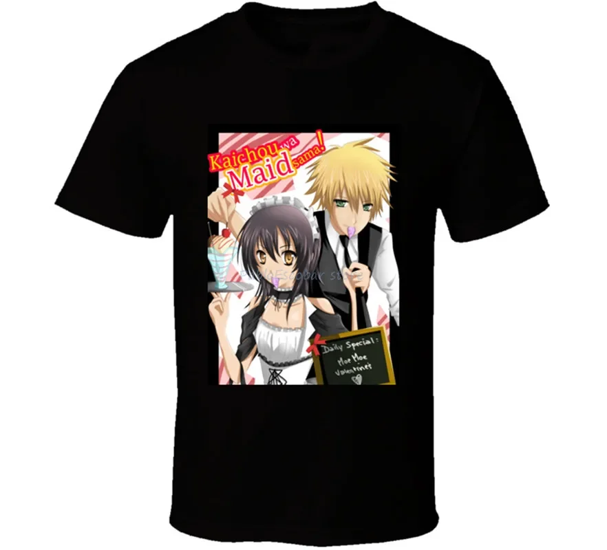 New Maid Sama Anime Tv Show Poster T-Shirt Men's Clothing Size S-2Xl High Quality T-Shirt Male New Fashion Top Tees